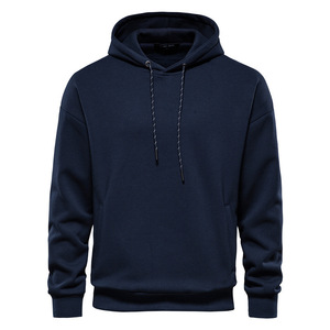 Fabricant OEM en gros sur mesure, fournisseur de sweats à capuche en coton pour hommes, en molleton brossé, étiquette privée, production en vrac - Product Image 5