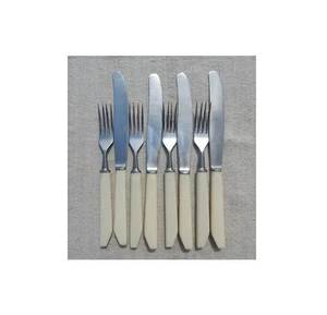 Ensemble de couverts de luxe moderne avec manche en os, cuillère, fourchette et couteau en acier inoxydable, style traditionnel, pour fêtes, compatible lave-vaisselle - Product Image 6