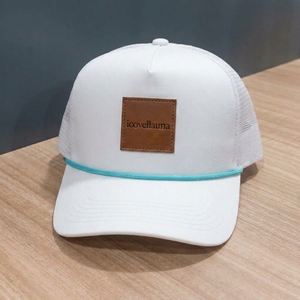 Casquette de golf trucker 5 panneaux personnalisée OEM, style hip-hop décontracté, polyester/coton, faible MOQ, fournisseur en gros à marque privée, commande en gros - Product Image 1