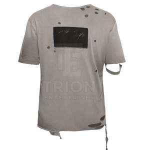 Camiseta Desgastada para Mujer, Transpirable, Cómoda, Estilo Urbano, en Oferta - Product Image 2