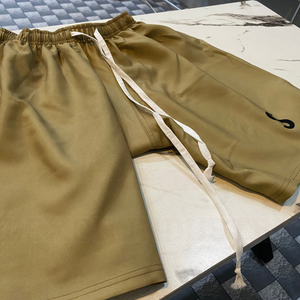 Pantalones Cortos Bermuda Casuales Personalizados para Hombre, de Algodón, con Cordón, Estilo Deportivo, con Letras Tejidas en la Parte Delantera, Fabricante OEM, Venta al Por Mayor - Product Image 3