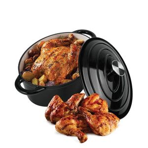 หม้อเหล็กหล่อแบบดัตช์โอเว่นพร้อมฝาปิดสำหรับทำอาหารประเภทตุ๋นและปรุงอาหารทั่วไป - Product Image 1