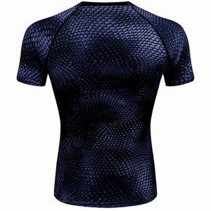 <b>Men</b> <b>Compression</b> <b>Shirt</b> Long Sleeve Athletic Performance Base Layer with Stretch Fabric Moisture Wicking Breathable Design - Product Image 2