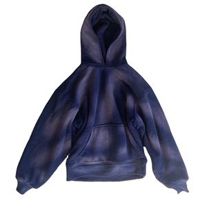 Premium Quality Hot Selling Men's Acid Wash Hoodie Long Sleeve Oversized Hip Hop Style Print Low Price Winter OEM Hoodie - Product Image 5