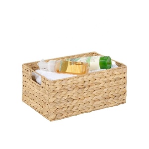 Eco-Friendly Hand Woven Water Hyacinth Tray Stylish New Design <b>Storage</b> Basket for Home or Office Use for Laundry Sorting - Product Image 5