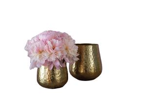 Vase à fleurs en métal le plus vendu Vase classique en or nickelé Artisanat en métal Vase à fleurs de table pour Restaurant et hôtel - Product Image 2