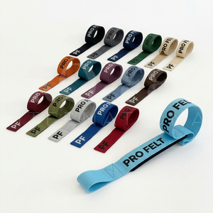 Sangles de musculation haute performance avec boucle d'ancrage et support de poignet rembourré pour entraînement en salle de sport, logo personnalisé - Product Image 1
