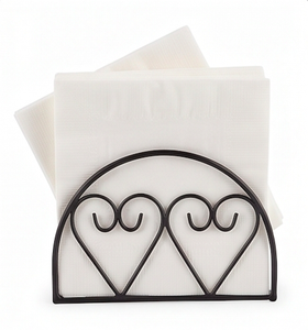 Porta Servilletas de Metal Negro de Calidad Premium con Diseño de Corazón, Ideal para Almacenamiento Elegante de Papel Tisú y Decoración del Hogar - Product Image 5