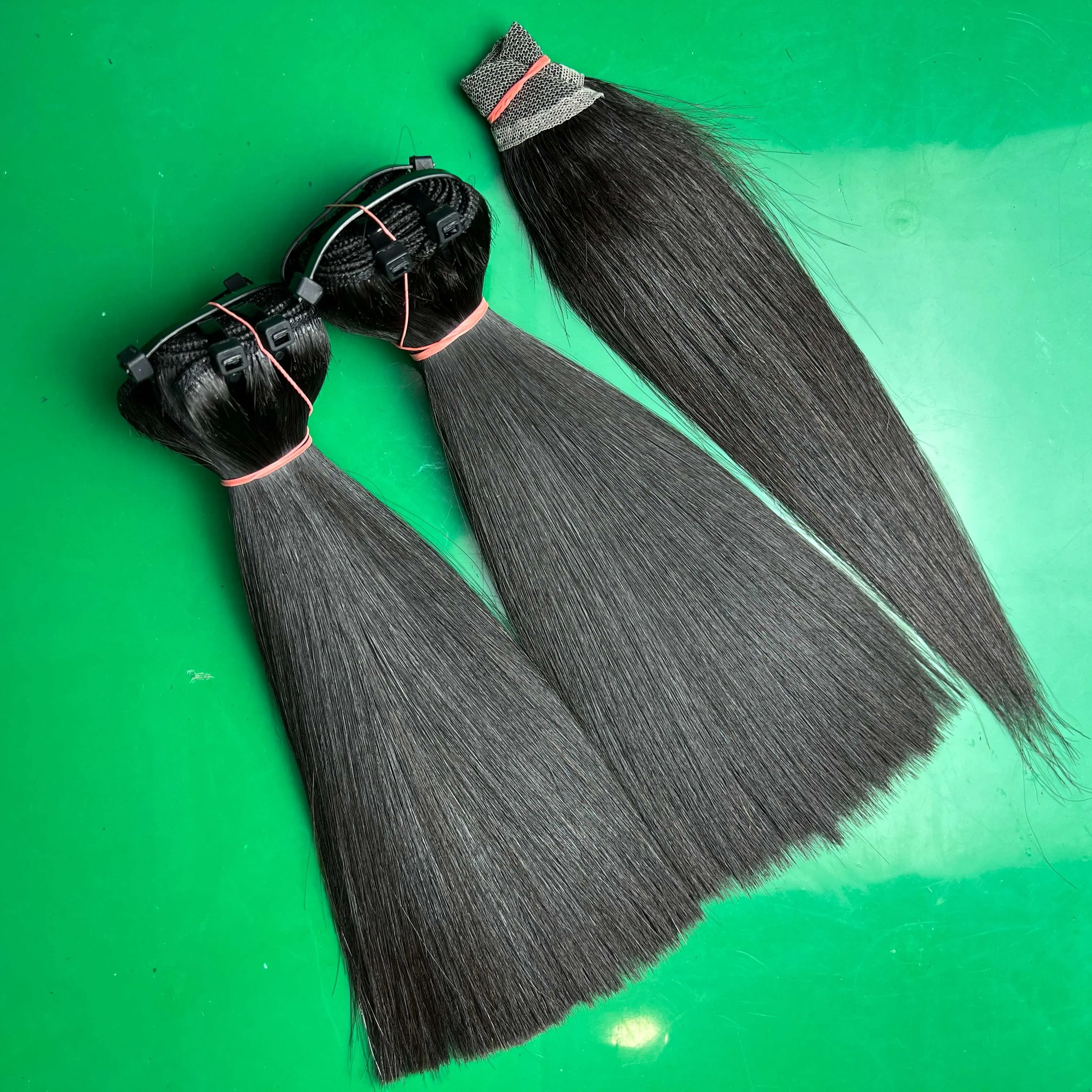 Cabelo nublado natural liso super vip comprimento igual suave pacotes macios com extremidades grossas SDD costurar o cabelo