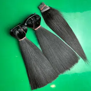 Cloudy Hair natural straight super vip length equal smooth soft bundles with thick ends SDD sew hair