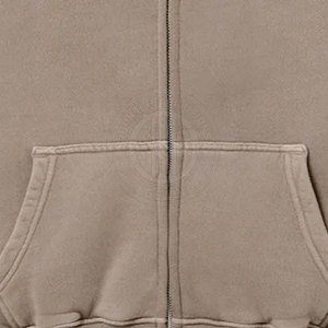 Premium Full Zip Hoodie For Men Lightweight Fabric Comfortable Fit Perfect For Daily Wear And Streetwear Fashion - Product Image 5