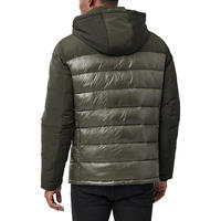 Blouson d'hiver matelassé en duvet d'oie pour homme, coupe ajustée, avec capuche épaisse, qualité supérieure, pour l'extérieur, OEM, vente en gros, fournisseur en vrac