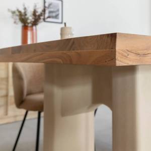 โต๊ะอาหารวานดานา โซลาซ โนวารา ทำจากไม้กระถินพร้อมขาไม้ลายคอนกรีต - Product Image 1