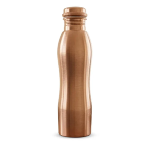 Gourde en cuivre pur massif à corps incurvé, capacité 1L, vente en gros directe usine, idéale pour la randonnée en extérieur - Product Image 3