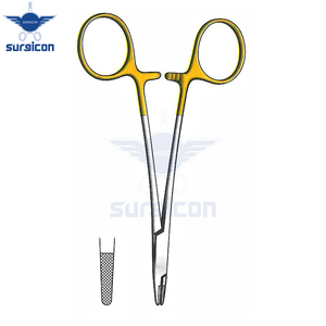 Portaagujas Webster de 12 cm / 4-3/4 Pulgadas con Mordazas Dentadas e Insertos de Carburo de Tungsteno TC GOLD para un Manejo Preciso de las Agujas - Product Image 4
