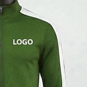 Ensemble de survêtement sportif personnalisé à manches longues, motif rayé, vêtements de sport décontractés, survêtements 100% polyester - Product Image 5