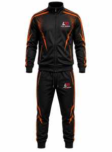 Survêtement d'hiver décontracté léger pour homme LONG MISSION INDUSTRY, 100% coton, uni, avec capuche, fermeture à cordon, poches latérales - Product Image 6