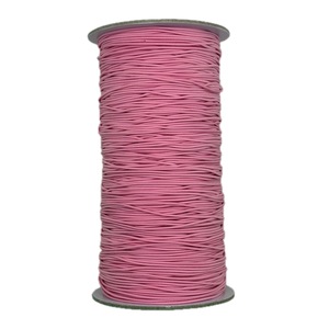 Cordon élastique tressé n°11 orange rose 1,2 mm 288 yards 100 % nylon haute ténacité écologique pour textile de maison - Product Image 1