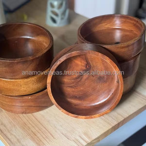 Bol à salade en bois massif, vaisselle écologique - Product Image 1