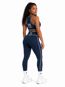 Ensemble de yoga confortable grande taille pour femme, ensemble 2 pièces legging et soutien-gorge avec design personnalisé, service OEM - Product Image 3
