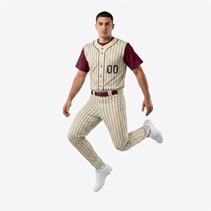 Nouvel uniforme de baseball sur mesure de haute qualité, vêtements de baseball et de softball personnalisés, uniforme de baseball 100% polyester - Product Image 4