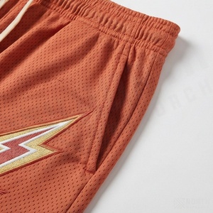 กางเกงขาสั้นผู้ชายพรีเมียมสำหรับฤดูร้อน มีกระเป๋าข้างลึกสองช่อง ผ้าตาข่าย ผ้าแคนวาส แห้งเร็ว มีเชือกผูกเอว เอวยางยืด ความยาวปานกลาง สไตล์สตรีท - Product Image 5