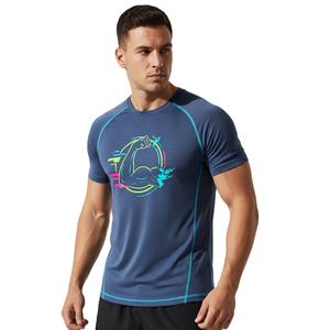 Camiseta de Cuello Redondo para Hombre, Ligera, de Algodón, Ajuste Cómodo, Impresión de Logotipo Personalizado, Venta al por Mayor, Informal, de Moda, Manga Corta, Urbana - Product Image 3