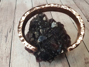 กำไลข้อมือทองแดงบริสุทธิ์แบบแม่เหล็กกันน้ำกำไลข้อมือเปิดได้ปรับขนาดได้ - Product Image 3