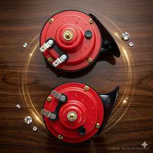 Bocina de Caracol de Doble Tono de 12 V para Automóvil y Motocicleta |   Juego de Bocinas Eléctricas de 115dB con Sonido Alto y Bajo, Reemplazo OEM - Product Image 1