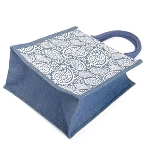 non woven shopping <b>bag</b> reusable tote plaid print carry <b>bag</b> grocery retail packaging promotional <b>medium</b> size fabric handles - Product Image 4