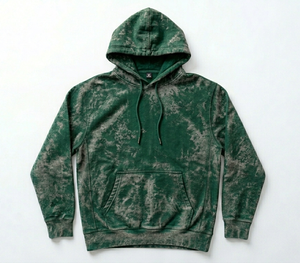 Sweat-shirt à capuche ample et épais 450g, couleur unie, coupe décontractée, style Cleanfit, pour automne et hiver, effet délavé. - Product Image 3