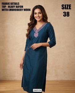 Kurti azul marino Grace - Product Image 1
