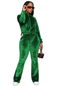 เสื้อแจ็กเก็ตกำมะหยี่ทันสมัยสำหรับผู้หญิงชุดวอร์มผ้ากำมะหยี่ปักลายสำหรับใส่วิ่งออกแบบได้ตามต้องการ - Product Image 4