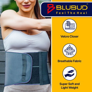 Ceinture de soutien abdominale réglable de 9 pouces (23 cm) pour la récupération post-chirurgicale et le soulagement des douleurs dorsales avec tissu respirant - Product Image 3