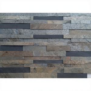 Panel de Pared de Piedra Artificial Zeera Green Mix, Diseño Tradicional, Superficie Flameada, Duradero y Ecológico para Interiores de Villas, TSF India - Product Image 1