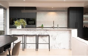 MiyaStone Wholesale <b>Artificial</b> 3D Printed Calacatta Grey Quartz Slab for Residential Project - Product Image 4