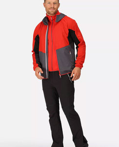 Veste softshell pour hommes en polyester personnalisé OEM respirante, imperméable, respirante, veste de ski de randonnée durable pour hommes - Product Image 2
