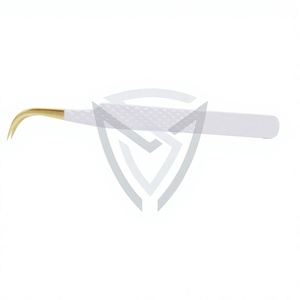 CISEAUX PROFESSIONNELS EN MÉTAL, pince à épiler pour extensions de cils en acier inoxydable japonais, ensemble de 5 pièces, pointe dentée angulaire à 45/90 degrés - Product Image 1