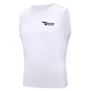 Solid Color Customized Logo Sleeveless <b>Compression</b> <b>Shirts</b> New Style Sustainable Sleeveless <b>Compression</b> <b>Shirts</b> - Product Image 2