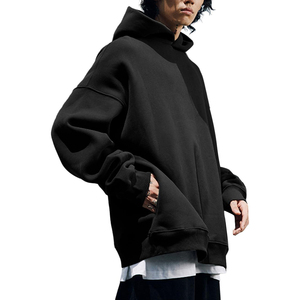 Prix de gros : Sweats à capuche et sweats amples surdimensionnés, lavables, en molleton de coton épais et respirant, qualité supérieure - Product Image 1
