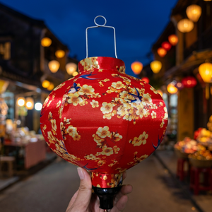 Vietnam Colorful Silk Lantern Bamboo Frame Material for Party Decoration Home Hanging <b>Ornament</b> Display Use - Product Image 2
