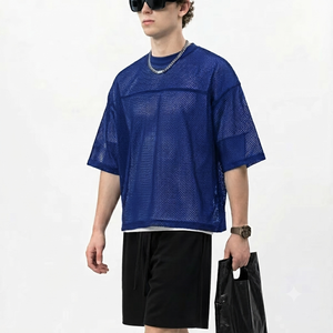 Camiseta de Lona Sólida para Hombre, Elegante, de Alta Calidad, Cómoda, Nueva Llegada, Estilo Urbano, Cuello Redondo, Algodón Casual - Product Image 2