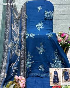 Conjunto de Salwar-Suit y Dupatta de Rayón y Algodón con Bordado, Excelente Calidad, para Uso Ocasional, Nueva Variedad, Venta al Por Mayor - Product Image 5