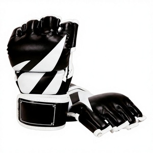 Professional Boxing Training Gloves Half Finger Leather <b>Cushion</b> for Adult Sanda Boxing UFC Training Sandbag Knuckles - Product Image 1