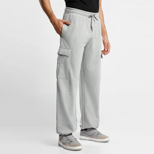 Quick Dry Eco-Friendly Breathable Cotton/<b>Polyester</b> <b>Jogger</b> Pants Men Gym Running Casual Streetwear Loose Fit Plain Track Pants - Product Image 3