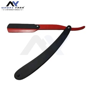 Single Blade Stainless Steel Barber <b>Razor</b> <b>for</b> <b>Men</b> with Swing Lock Blade Holder Customized Packaging Straight Edge Shavette - Product Image 1