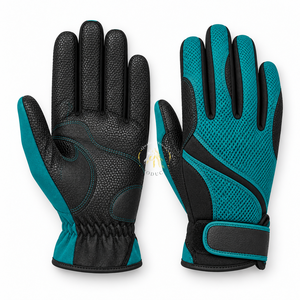 Guantes versátiles para montar a caballo que ofrecen comodidad transpirable, movimiento flexible y construcción resistente para la establa. - Product Image 5