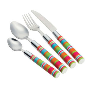 Hot Selling Modern Look 304 Metal <b>Flatware</b> <b>Set</b> with Resin Handles High Mirror Polish Dishwasher Safe for Wedding Occasions - Product Image 3