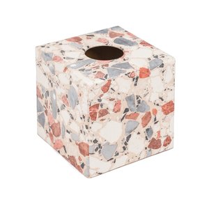 Caja de pañuelos de lujo con incrustaciones de nácar, rectangular, hecha a mano, con diseño de concha de nácar, para decoración del hogar, hotel o baño. - Product Image 5