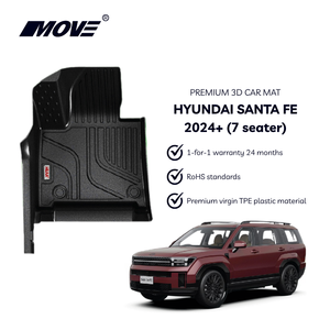 Ajustement personnalisé pour Hyundai SantaFe 2024 + revêtements de sol en TPE 7 places toutes saisons tapis de voiture durables antidérapants de qualité supérieure du Vietnam - Product Image 2